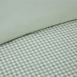 Josette Frill Duvet Set Green Double - thumbnail 4