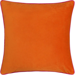 Furn Meridian Velvet Clementine and Hot Pink Cushion 45 x 45cm
