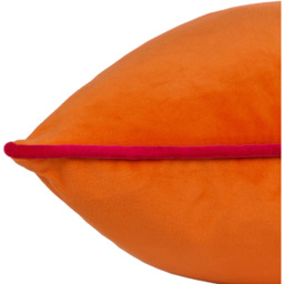 Furn Meridian Velvet Clementine and Hot Pink Cushion 45 x 45cm - thumbnail 4