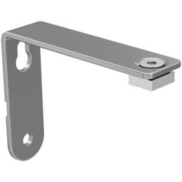 New Edge Blinds 450cm Silver Styleline Gliding Curtain Pole Set with Stud End - thumbnail 4