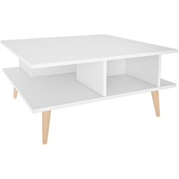 Decorotika Akya White Wide Coffee Table - thumbnail 2