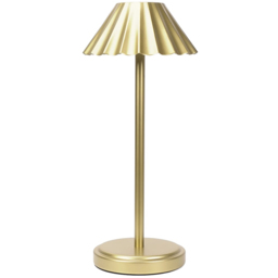 ValueLights Avery Gold Rechargeable LED Portable Table Lamp