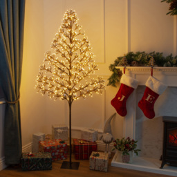 The Christmas Workshop 6ft 744 Warm White LED Twinkling Starburst Artificial Xmas Tree - thumbnail 2