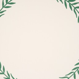 Pure Collection Round Neutral Olive Leaf Faux Leather Placemat 38cm 4 Pack - thumbnail 4