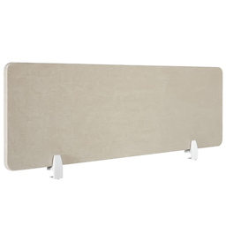 tectake Noisy Beige Sound Absorbing Plastic Desk Divider 130 x 40cm