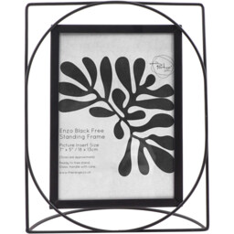 The Port. Co Gallery Enzo Black Free Standing Frame 7 x 5 inch