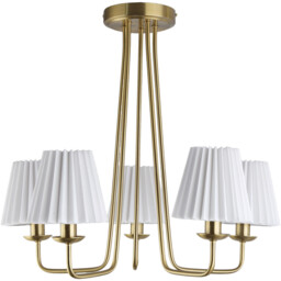 Poppy Brass 5 Light Ceiling Fitting
