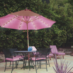 Gardenkraft Warm White 54 LED Parasol Timer Lights - thumbnail 3