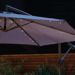 Gardenkraft Warm White 54 LED Parasol Timer Lights