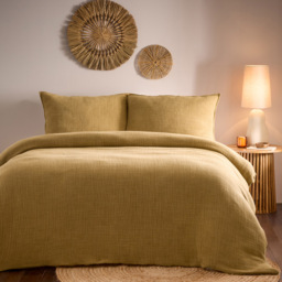 Yard Ribble Double Honey Acid Washed Duvet Cover Set