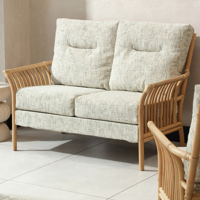 Desser Solo 2 Seater Natural Rattan Apple Crumble Sofa - image 1