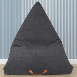 Kaikoo Boucle Triangle Bean Bag with PVC Handle