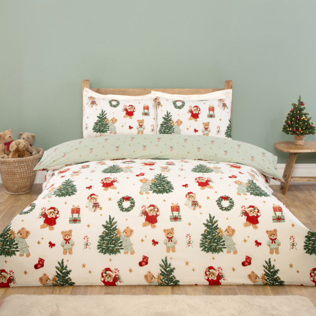 Buddy Bear Christmas Duvet Set Single