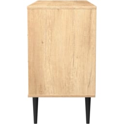 Crowndale Hong Kong 6 Drawer Nebraska Oak Wide Chest of Drawers Ready Assembled - thumbnail 4