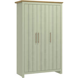 Bexley 3 Door Sage Green Wardrobe - thumbnail 4