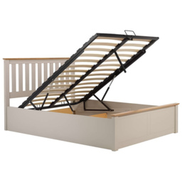 Phoenix Double Grey Ottoman Bed - thumbnail 3