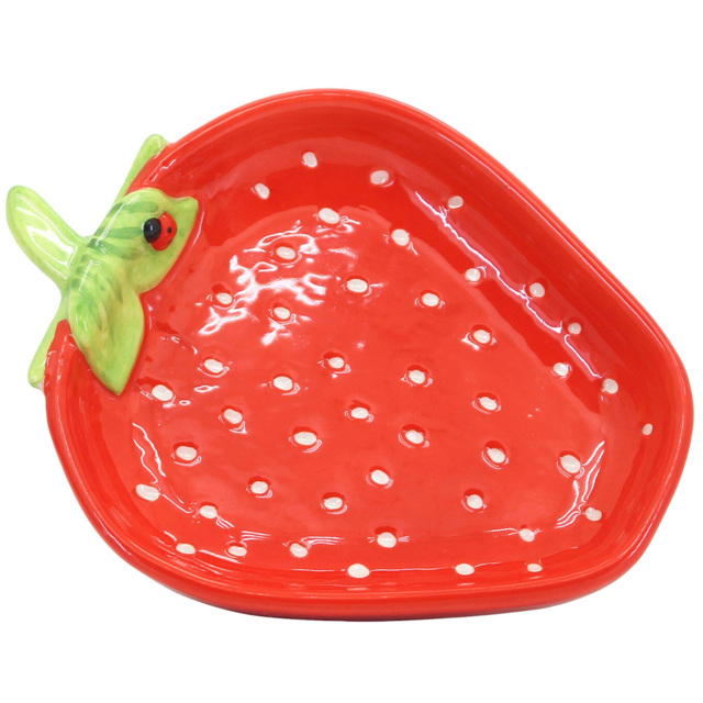 Red Strawberry Soap Dish