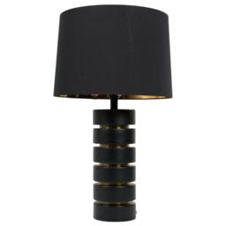 Kai Black and Brass Table Lamp