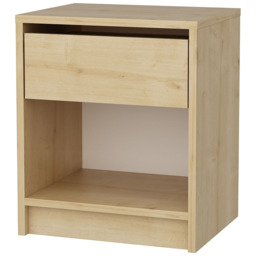 Decorotika Sheridan Single Drawer Sapphire Oak Floating Bedside Table - thumbnail 2