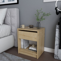 Decorotika Sheridan Single Drawer Sapphire Oak Floating Bedside Table - thumbnail 3