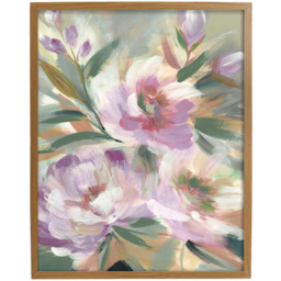 Laura Ashley Abstract Floral Wooden Frame Wall Art 40 x 50cm - thumbnail 1