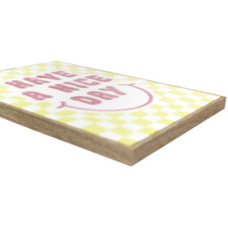 Groovy Checked Phrase Framed Art - Multicolour - thumbnail 3
