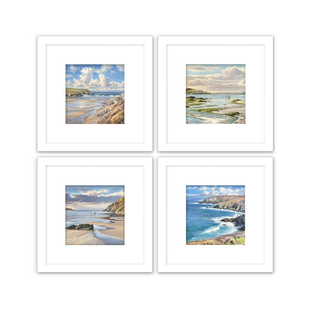 Single Coastal Scene Multicolour 22 x 22cm Framed Print in Assorted styles - image 1