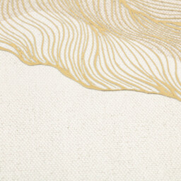 Metallic Wave Gold Framed Art 100 x 50cm - thumbnail 4
