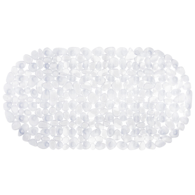 Clear Pebbles PVC Bath Mat 67 x 35cm - image 1