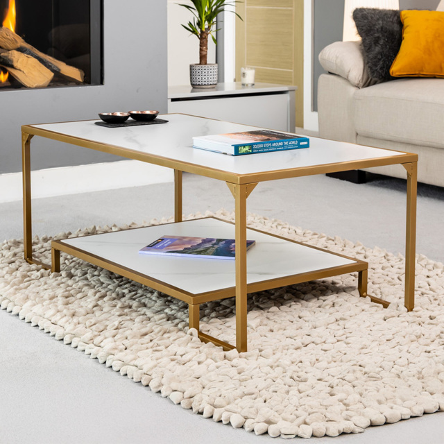Artemis Home Aether Single Shelf Rectangular Coffee Table - image 1