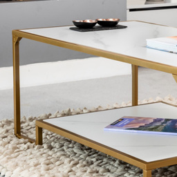 Artemis Home Aether Single Shelf Rectangular Coffee Table - thumbnail 2