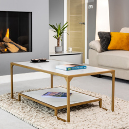 Artemis Home Aether Single Shelf Rectangular Coffee Table - thumbnail 3