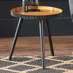 Pacific Lifestyle Hammond Natural and Black Side Table