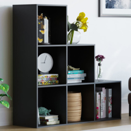 VIDA DESIGNS Durham 6 Black Cube Staircase Storage Unit