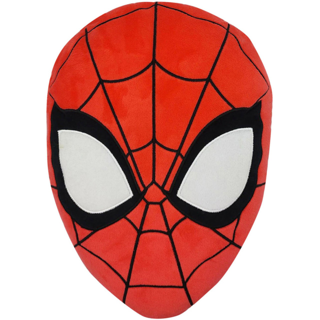 Spiderman Head Shaped Cushion Red - image 1