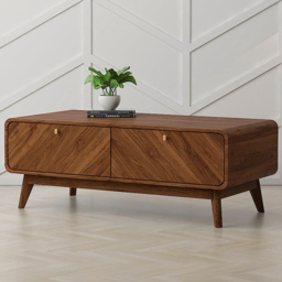 Kudl 2 Door Columbian Walnut Coffee Table - thumbnail 1