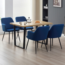 Indoor Living Colorado Charlotte 4 Seater Dining Set Blue
