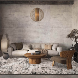 Desire Rugs Belgravia Metallic Sheen Modern Illusion Design Mocha Rug 160 x 230cm - thumbnail 2