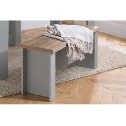 Highgate 4 Seater Dining Set Grey and Oak - thumbnail 4