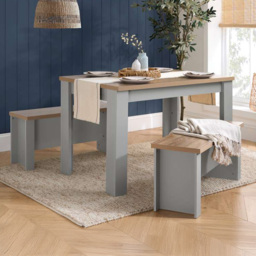 Highgate 4 Seater Dining Set Grey and Oak