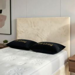 DS Living Prima Double Cream Plush Divan Bed - thumbnail 2
