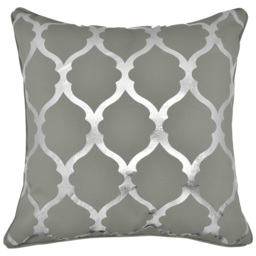 Velosso Arabesque Grey Filled Cushion 43 x 43cm 2 Pack - thumbnail 1