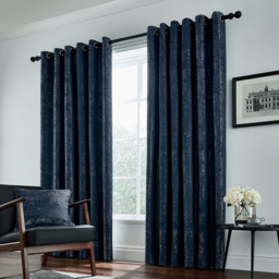 Helena Springfield Roma Navy Lined Curtain 168 x 183cm
