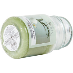 True Aroma Eucalyptus and Sea Salt Mason Jar Green Scented Candle - thumbnail 3