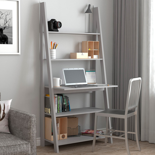 Tiva 5 Tier Grey Ladder Desk - image 1