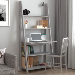 Tiva 5 Tier Grey Ladder Desk - thumbnail 1