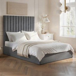 Flair Everley Grey Double Ottoman Bed - thumbnail 1
