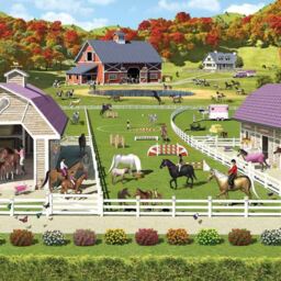 Walltastic Horse and Pony Stables Wall Mural - thumbnail 2