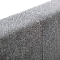 Julian Bowen Rialto Small Double Light Grey Linen Bed Frame - thumbnail 4