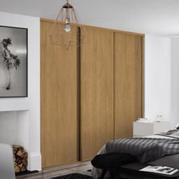 Spacepro Classic Single Panel Oak Sliding Door 2220 x 610mm - thumbnail 2
